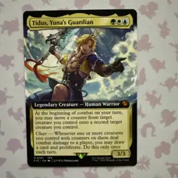 MTG Tidus, Yuna's Guardian (Extended Art) - Commander (FIC) FFX MYTHIC 0187 - Image 1