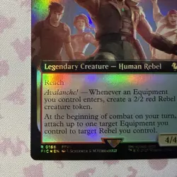 Barret, Avalanche Leader - Extended Art FOIL - Final Fantasy #166 Rare, NM - Image 2