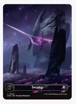 Full Art Swamp (FOIL) | Borderless | MTG Edge of Eternities EOE | NEW NM-MINT - Image 1
