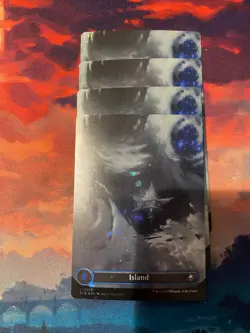 MTG Edge of Eternities Full Art Galaxy Foil Island x 4 - Image 1