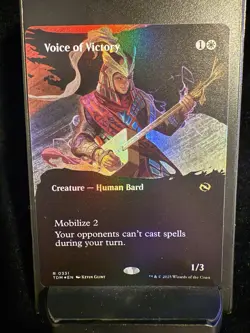 Voice of Victory 331 - NM Foil Borderless - Tarkir: Dragonstorm - MTG - Image 1