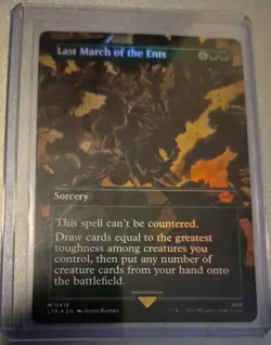 Last March Of The Ents Borderless Foil M0418 MTG (LTR) - Image 1