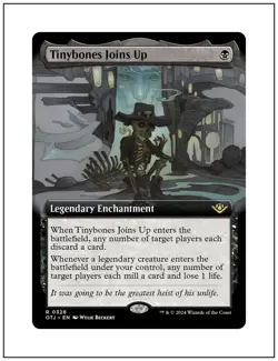 1x Tinybones Joins Up, Extended Art, Magic the Gathering MTG NM - Image 1