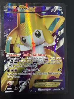 Pokemon TCG Jirachi EX Full Art Holo Card Plasma Blast Ultra Rare 98/101 - Image 1