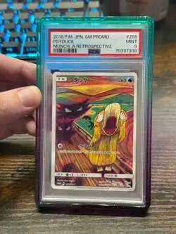 2018 POKEMON JAPANESE SM PROMO MUNCH: A RETROSPECTIVE #286 PSYDUCK PSA 9 - Image 1