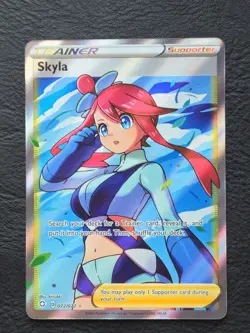 Pokemon TCG Skyla 72/72 Ultra Rare Sword And Shield Shining Fates - Image 1