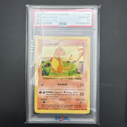 Pokemon 1999 Shadowless Charmander Squirtle Bulbasaur PSA 10 Starters - Image 2