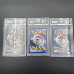 Pokemon 1999 Shadowless Charmander Squirtle Bulbasaur PSA 10 Starters - Image 5