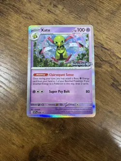 Pokemon TCG Xatu SVP 059 Black Star Promo Paradox Rift Stamped NM - Image 1
