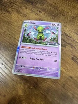 Pokemon TCG Xatu SVP 059 Black Star Promo Paradox Rift Stamped NM - Image 3