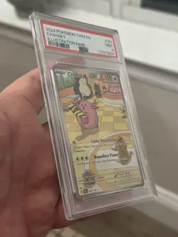 2024 Pokemon Twilight Masquerade Chansey Illustration Rare PSA 9 Mint 187/167 - Image 3
