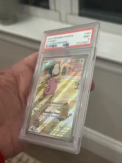 2024 Pokemon Twilight Masquerade Chansey Illustration Rare PSA 9 Mint 187/167 - Image 4