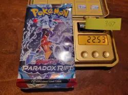 22.53g Paradox Rift Pokemon Booster Pack - Sealed #307 - Image 1