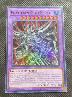 YuGiOh! - Egyptian God Slime RA01-EN029 Super Rare 1st Edition Near Mint - Image 1