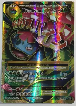 Pokemon TCG M Venusaur EX Full Art Holo Ultra Rare Card 100/108 Evolutions MP - Image 1