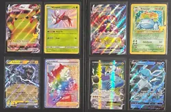 Lot of 8 Pokemon Cards - NM/M VMAX Pikachu Full Art Piers Rainbow Secret Shiny - Image 1