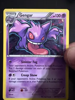 Pokemon Gengar TCG Reverse Holo Rare Card XY Breakthrough 60/162 NM-LP - Image 1