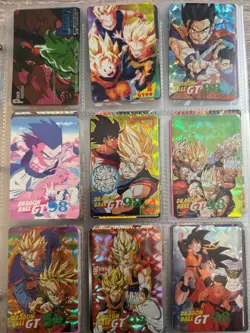 Huge Dragon Ball Z/GT Mixed 150+ Card Lot Vintage Amada, Bandai, Hero Cardass - Image 3
