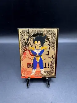1998 Dragon Ball Z Vegeta Gold Foil Card #G2 Artbox FUNimation JPP/AMADA - Image 1