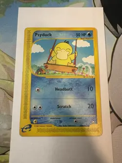 Pokemon TCG Aquapolis Psyduck Common Card 104/147 MP - Image 1