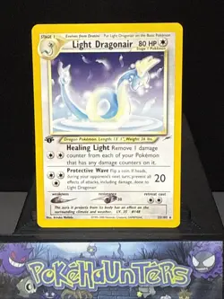 Pokemon Card Light Dragonair 22/105 1st Edition Neo Destiny Set Played - Image 1