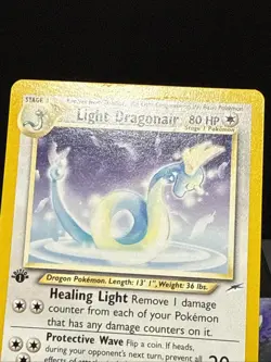 Pokemon Card Light Dragonair 22/105 1st Edition Neo Destiny Set Played - Image 2