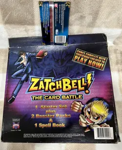 Zatch Bell The Card Battle 1 Starter Set Spell Book 3 Sealed Booster Packs - Image 3