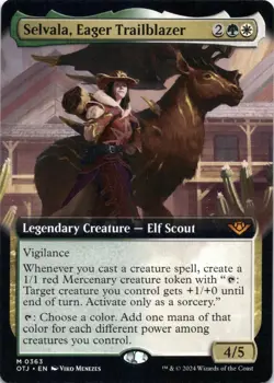 Selvala, Eager Trailblazer EXTENDED ART Outlaws of Thunder Junction Magic MTG NM - Image 1