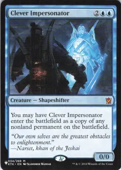 MTG Clever Impersonator (034/269) | NM | The List {LST} - Image 1