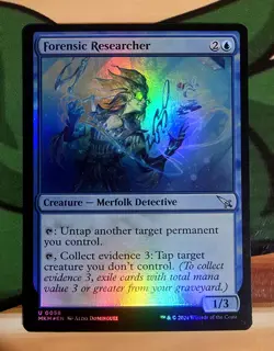 X 1 Forensic Researcher Foil NM Murders at Karlov Manor 058 Magic the Gathering - Image 1