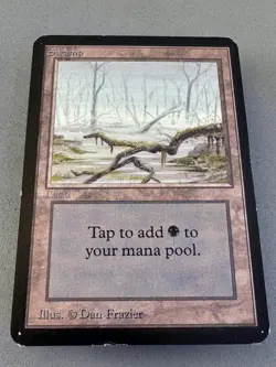 Alpha Swamp (A) #290 MTG-MP Very Good-Vintage Magic the Gathering - Image 3