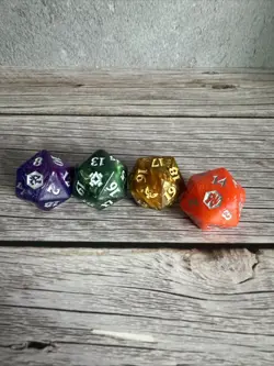 Magic The Gathering Oversized 20 Sided Spindown Dice (Lot Of 4) - Image 1