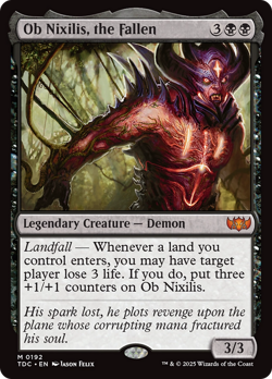 Ob Nixilis, the Fallen #192 | NM | Tarkir Dragonstorm Commander TDC Magic MTG - Image 1