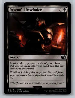 Magic: The Gathering - Final Fantasy #114 Resentful Revelation - Image 1