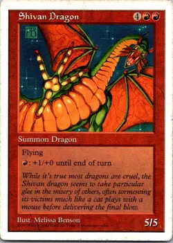 Fourth Edition Shivan Dragon - Image 1