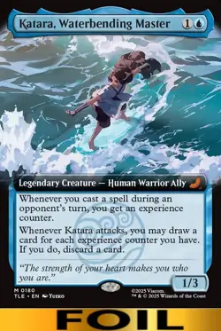 1x - Katara, Waterbending Master - FOIL EXTENDED ART - Avatar: Eternal - NM MTG - Image 1