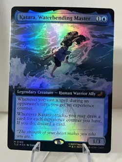 1x - Katara, Waterbending Master - FOIL EXTENDED ART - Avatar: Eternal - NM MTG - Image 2