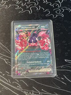 Pecharunt ex Pokemon 039/064 Shrouded Fable Double Rare Holo, NM/Mint - Image 1