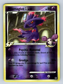 Pokemon Mismagius GL Reverse Holo Rare Platinum Rising Rivals 10/111 LP - Image 1