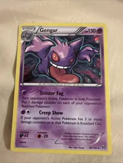 Pokemon TCG Gengar Holo Rare 60/162 XY Breakthrough - Image 1
