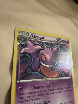 Pokemon TCG Gengar Holo Rare 60/162 XY Breakthrough - Image 2