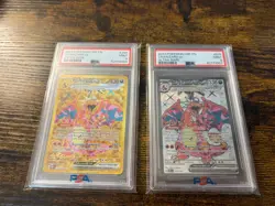 2023 Pokemon Obsidian Flames Ultra Hyper Rare Charizard ex 215 228 PSA 9 Lot - Image 1