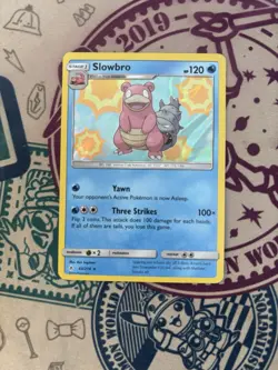Slowbro Holo Rare 43/214 Pokemon TCG Sun & Moon Unbroken Bonds Holo Rare - Image 3