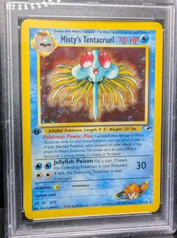 2000 Misty's Tentacruel 010/132 Pokemon Gym Heroes Holo 1st Edition PSA MINT 9 - Image 1