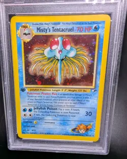 2000 Misty's Tentacruel 010/132 Pokemon Gym Heroes Holo 1st Edition PSA MINT 9 - Image 3