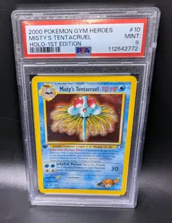2000 Misty's Tentacruel 010/132 Pokemon Gym Heroes Holo 1st Edition PSA MINT 9 - Image 4