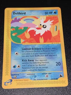 Pokemon Delibird Skyridge 49/144 LP/NM Wotc Vintage Collection - Image 1