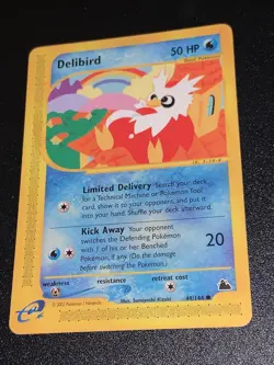 Pokemon Delibird Skyridge 49/144 LP/NM Wotc Vintage Collection - Image 3