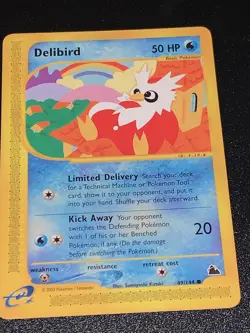 Pokemon Delibird Skyridge 49/144 LP/NM Wotc Vintage Collection - Image 5