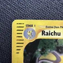 Raichu H25/H32 Skyridge Holo Foil Rare Pokemon TCG Yuka Morii SWIRL - Image 2